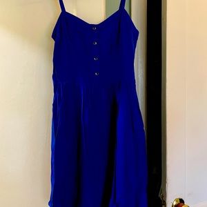 Express tank dress vibrant blue, worn once